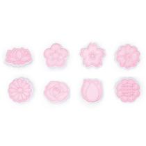 Cortador Marcador Formato de Flores para decorar Biscoitos Bolos e Pasta Americana 16Un