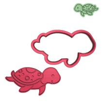 Cortador Marcador Fundo do Mar Cookie Tartaruga Fofa Cortador Marcador Fundo do Mar Cookie Tartaruga Fofa
