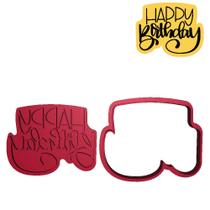 Cortador Marcador Happy Birthday Decorado Lettering Cortador Marcador Happy Birthday Decorado Lettering