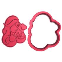 Cortador Marcador Mãe Abraço Bebê Fofo Amor Carinho