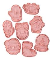 Cortador Marcador Para Biscoitos Com 8 Unidades Natal - Natal