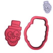 Cortador Marcador Separado Caveira Olhando de Lado Cortador Marcador Separado Caveira Olhando de Lado