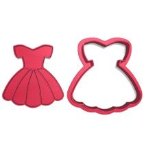 Cortador Marcador Vestido Festa Rodado Estilo Barbie