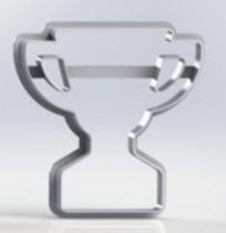 Cortador Mini Troféu 5cm - D250820 - Ideal para Massas e Pastas Cortador Mini Troféu 5cm - D250820 - Ideal para Massas e Pastas