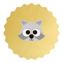 Cortador Modular Animalzinho Cabeça de Guaxinim Fofo Cortador Modular Animalzinho Cabeça de Guaxinim Fofo