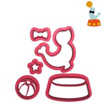 Cortador Modular Circo Foca Gravata Bola Show Step