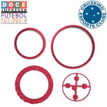 Cortador Modular Pasta Festa Futebol Logo Time Cruzeiro