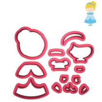 Cortador Modular Princesa Cinderela Vestido Baile Cortador Modular Princesa Cinderela Vestido Baile