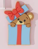 Cortador Modular Ursinho na Caixa de Presente 8CM Cortador Modular Ursinho na Caixa de Presente 8CM