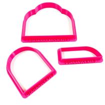 Cortador Moldura Arco com Meia Lua Kit 3 - 8x7cm - D260147