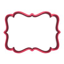 Cortador Moldura Placa Pasta Biscoito Clássico Retro Vintage Elegante