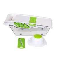 Cortador Multifuncional Fatiador De Frutas Legumes Verduras Mandoline 6 Em 1 Com Dispenser