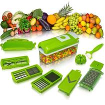 Cortador Nicer Dicer Plus Fatiador Manual Processador Legumes Verduras 11 em 1 - PenselarFun