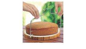 Cortador Nivelador Fatiador Bolo em Aço Inox Fio Duplo 30cm ( 49261 )