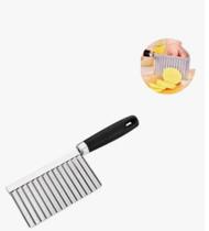 Cortador Ondulado Fatiador Aço Inox Batata Frita Zigue-zague Cortador Ondulado Fatiador Aço Inox Batata Frita Zigue-zague