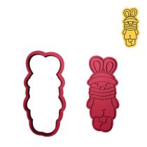 Cortador Páscoa Menino Coelho Cachecol Pescoço