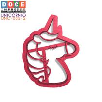 Cortador Pasta Americana festa Unicórnio Cute Baby com marcador integrado 1pc DOCE IMPRESSO