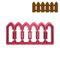 Cortador Pasta Doce Impresso Festa Infantil Fazendinha Roça Cerca Sebe Cercado Grade Divisória Cortador Pasta Doce Impresso Festa Infantil Fazendinha Roça Cerca Sebe Cercado Grade Divisória