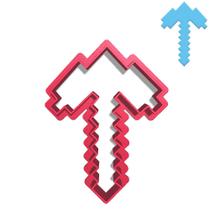Cortador Pasta Doce Impresso Jogo Infantil Game Minecraft Ferramenta Picareta Minerador Cortador Pasta Doce Impresso Jogo Infantil Game Minecraft Ferramenta Picareta Minerador