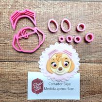 Cortador Patrulha Canina - Skye 5cm para Pasta Americana e Outros Usos