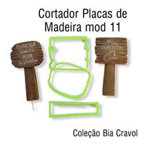 Cortador placas de madeira mod 11 - 3 pecas - Coleção Bia Cravol