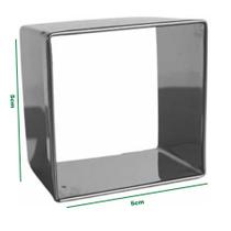Cortador Quadrado Brownie, Bolo e Massas 5x5 Inox Cortador Quadrado Brownie, Bolo e Massas 5x5 Inox