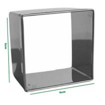 Cortador Quadrado Brownie, Bolo e Massas 5x5 Inox Cortador Quadrado Brownie, Bolo e Massas 5x5 Inox