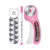 Cortador Rotativo De 45mm Com 5 Lâminas Substituíveis, Clips De Costura E Caneta Marcadora Para DIY,