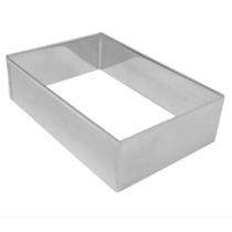 Cortador Silpan Aro Bolo Retangular 19x11x8 - 1 Unid Inox