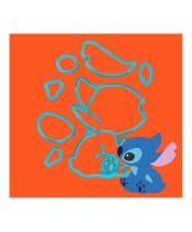 Cortador Stitch Sentado 7CM - Do Tema Lilo Stitch Para Confeitaria