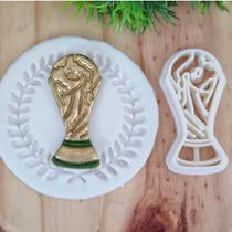 Cortador Taça Trofeu da Copa do Mundo 6cm - Cia do Molde