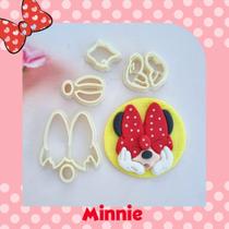 Cortador Turma do Mickey - Minnie Laço Nos Olhos 6,5cm
