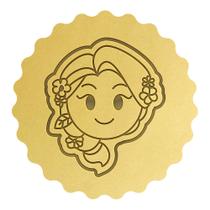 Cortadore Biscoito Cabeça Princesa Rapunzel