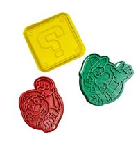 Cortadores de Biscoitos e Massas Super Mario 3pçs