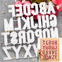 Cortadores De Letras Do Alfabeto a a Z Em Metal Para Scrapbooking, Álbum, Cartões E Artesanato Em Cortadores De Letras Do Alfabeto a a Z Em Metal Para Scrapbooking, Álbum, Cartões E Artesanato Em