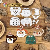 Cortadores De Metal Para Scrapbooking: Novidade De Natal - Veado, Pinguim E Papai Noel Para Cortadores De Metal Para Scrapbooking: Novidade De Natal - Veado, Pinguim E Papai Noel Para
