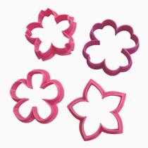 Cortadores Florais de Plástico Biodegradável - Quatro Peças - D250478 Cortadores Florais de Plástico Biodegradável - Quatro Peças - D250478