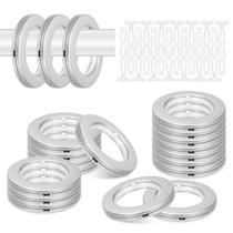 Cortain Grommets Glarks 20 conjuntos de 42 mm ID Plastic Silver
