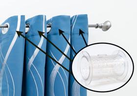 Cortain Spacers Curtain Perfect Large, pacote com 8 unidades, plástico transparente Cortain Spacers Curtain Perfect Large, pacote com 8 unidades, plástico transparente