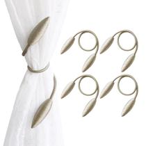 Cortain Tiebacks Valea Home Twist, 22 polegadas, metal bege, pacote com 4