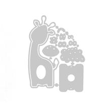 Corte de metal de girafa da Páscoa morre stencil Scrapbooking DIY Álbum Carimbo Cartão de papel em relevo decoração artesanal