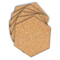 Cortiça Adesiva Hexagonal 4 Pçs 29x25 Decoração, Quadro 4mm Cortiça Adesiva Hexagonal 4 Pçs 29x25 Decoração, Quadro 4mm
