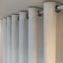 Cortin Luxo Sofisticada De Voil Gaze De Linho Com Forro Microfibra Leve P/ Varão 10,00x2,80 Direto Da Fábrica