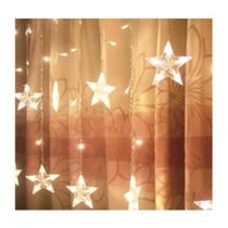 Cortina 136 leds warm c/estrela na ponta 127v Cortina 136 leds warm c/estrela na ponta 127v
