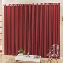 Cortina 2 Mts Sala Quarto Escritório Semiblackout Para Trilho Comum Vermelho Cortina 2 Mts Sala Quarto Escritório Semiblackout Para Trilho Comum Vermelho