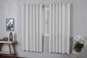 Cortina 2,00x1,40 Oxford Quarto Sala Cozinha Branco