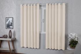 Cortina 2,00x1,40 Oxford Quarto Sala Cozinha Palha