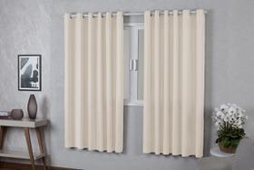 Cortina 2,00x1,40 Oxford Quarto Sala Cozinha Palha