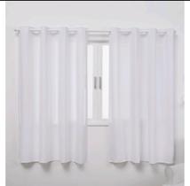 Cortina 2,20X1,70 Microfibra Liso Branco Ilhós Branco Cortina 2,20X1,70 Microfibra Liso Branco Ilhós Branco