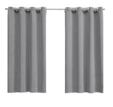 Cortina 2,20X1,70 Microfibra Liso Cinza Ilhós Branco Cortina 2,20X1,70 Microfibra Liso Cinza Ilhós Branco